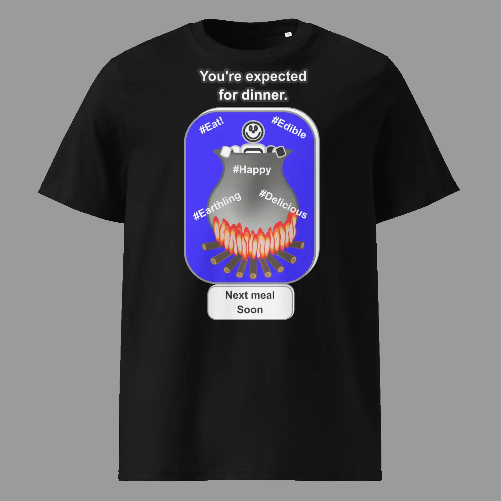 Unisex Organic Cotton T-Shirt Cauldron Martian Black