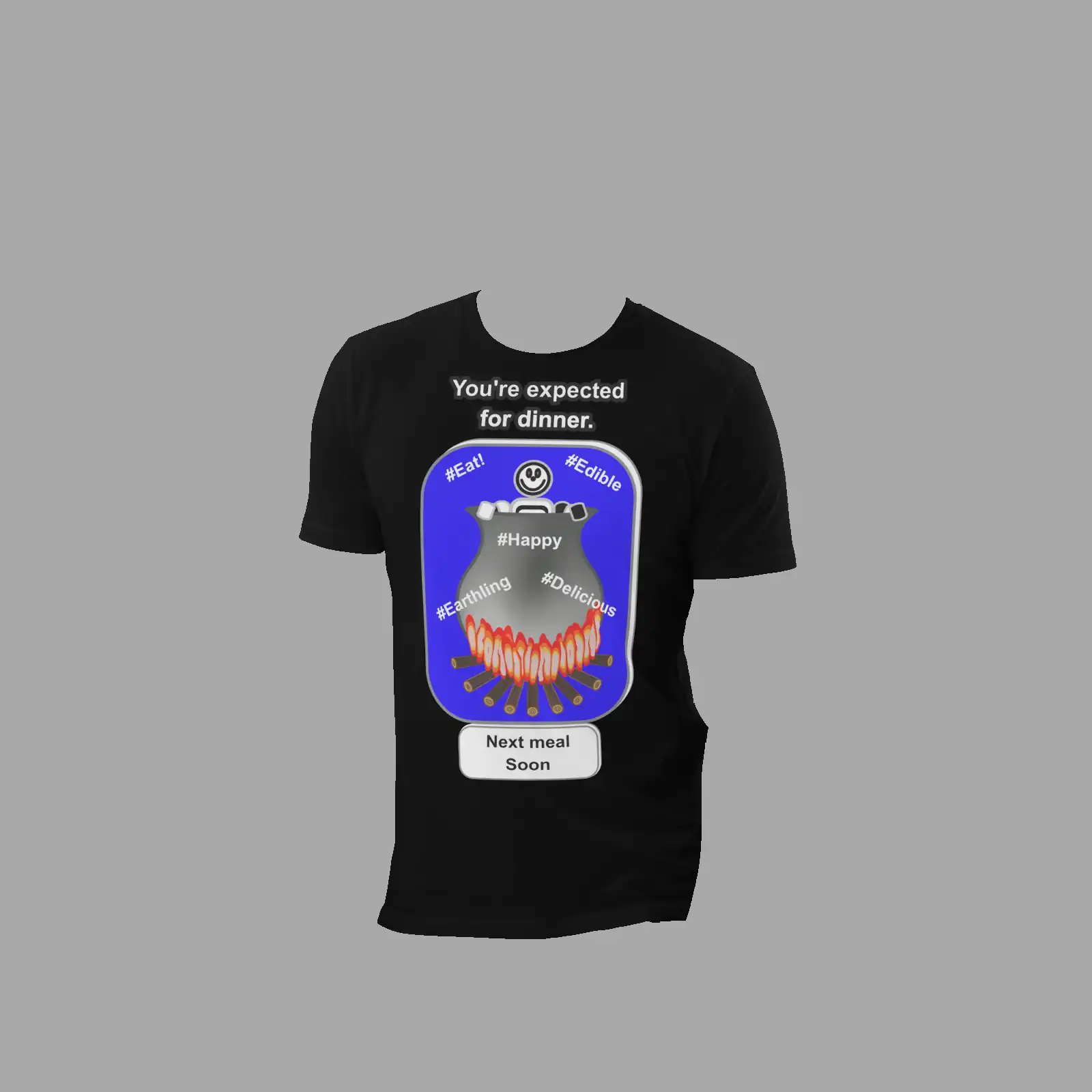 Unisex Organic Cotton T-Shirt Cauldron Martian Black - Image 3