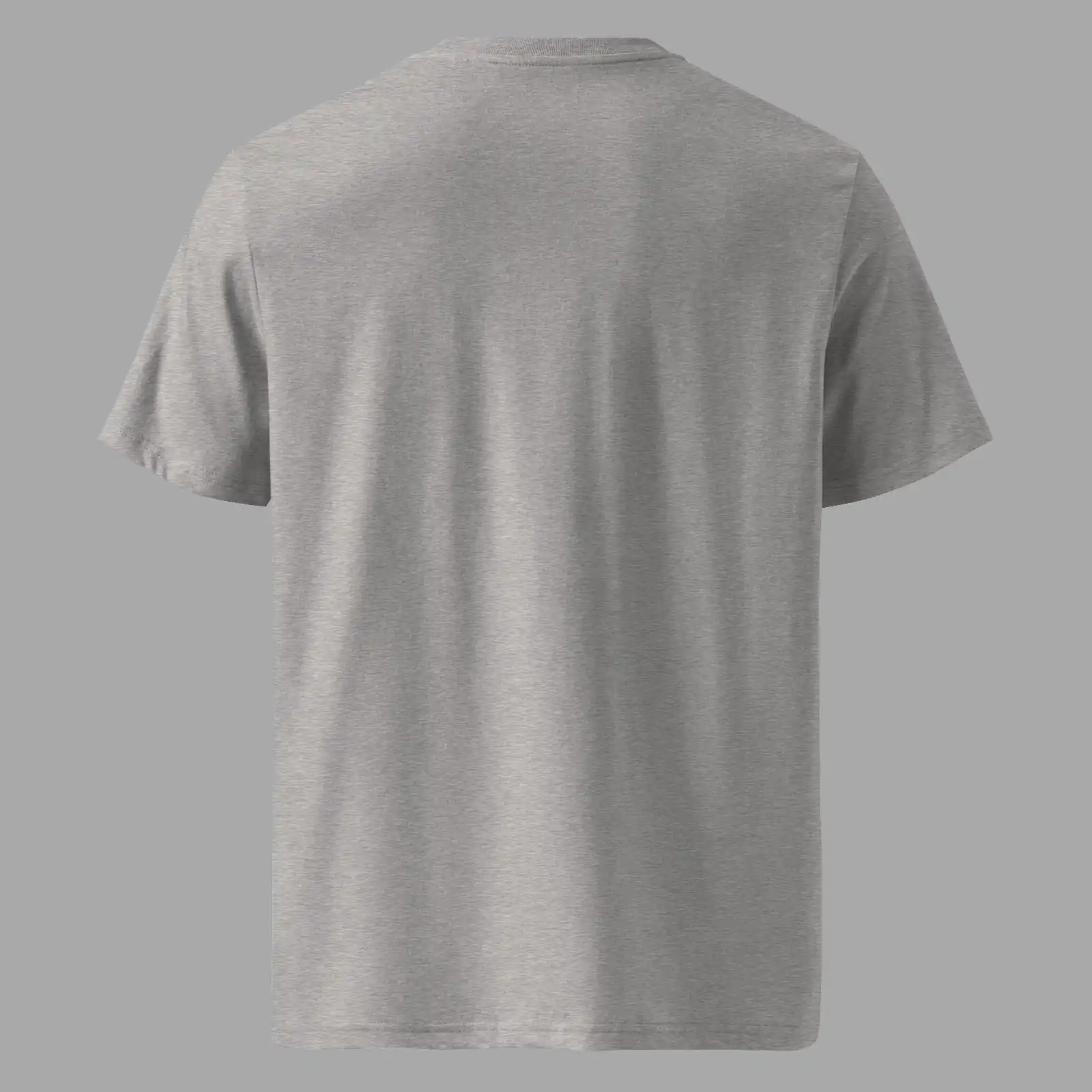 Unisex Organic Cotton T-Shirt Hello Angel Heather Grey - Image 2